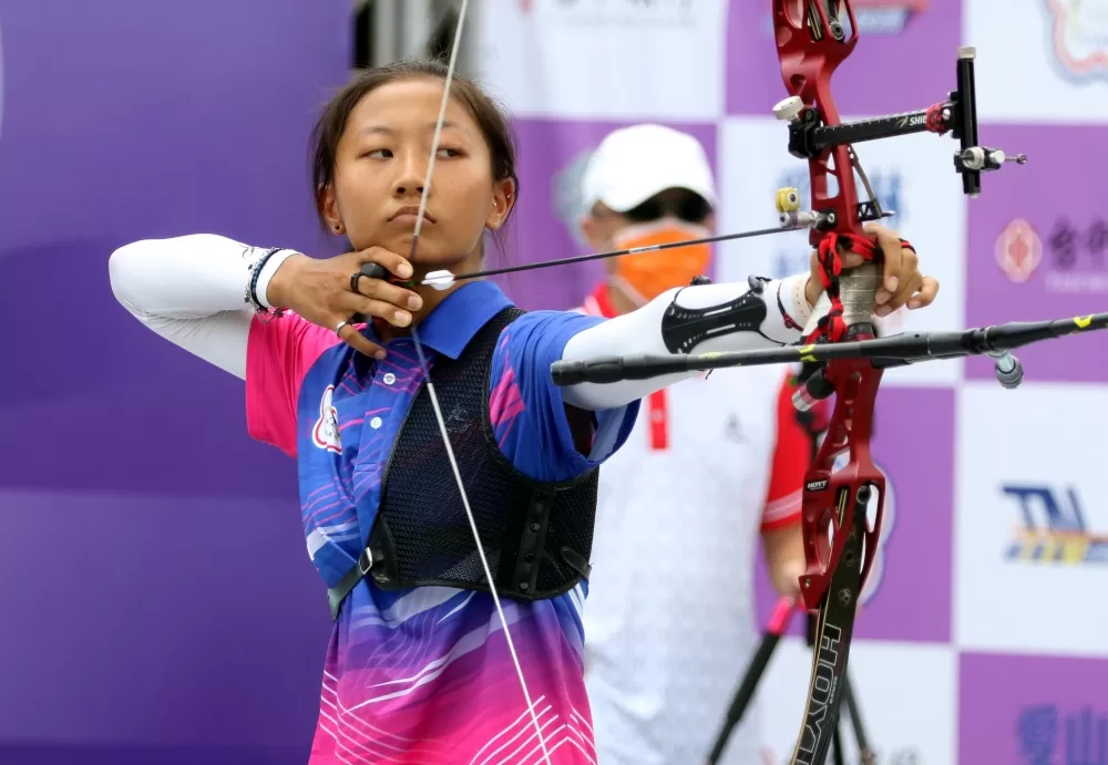 協會青年隊邱意晴。中華企業射箭聯盟/提供。