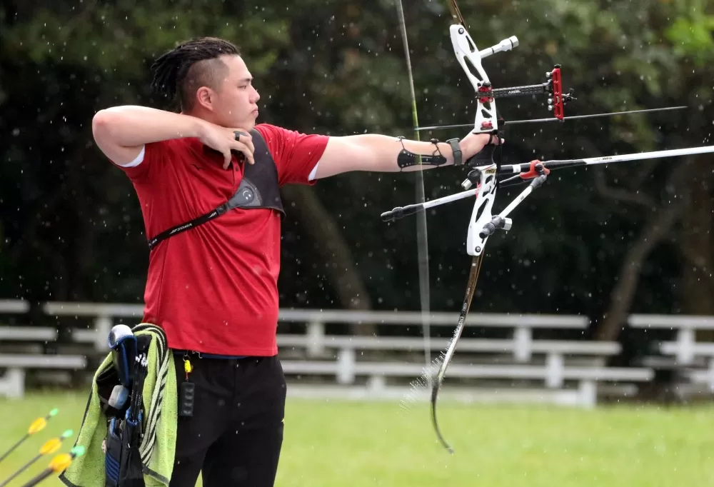 新北凱撒游輝彥。中華企業射箭聯盟/提供。