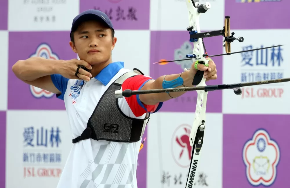 新竹愛山林隊林子翔。中華企業射箭聯盟/提供。