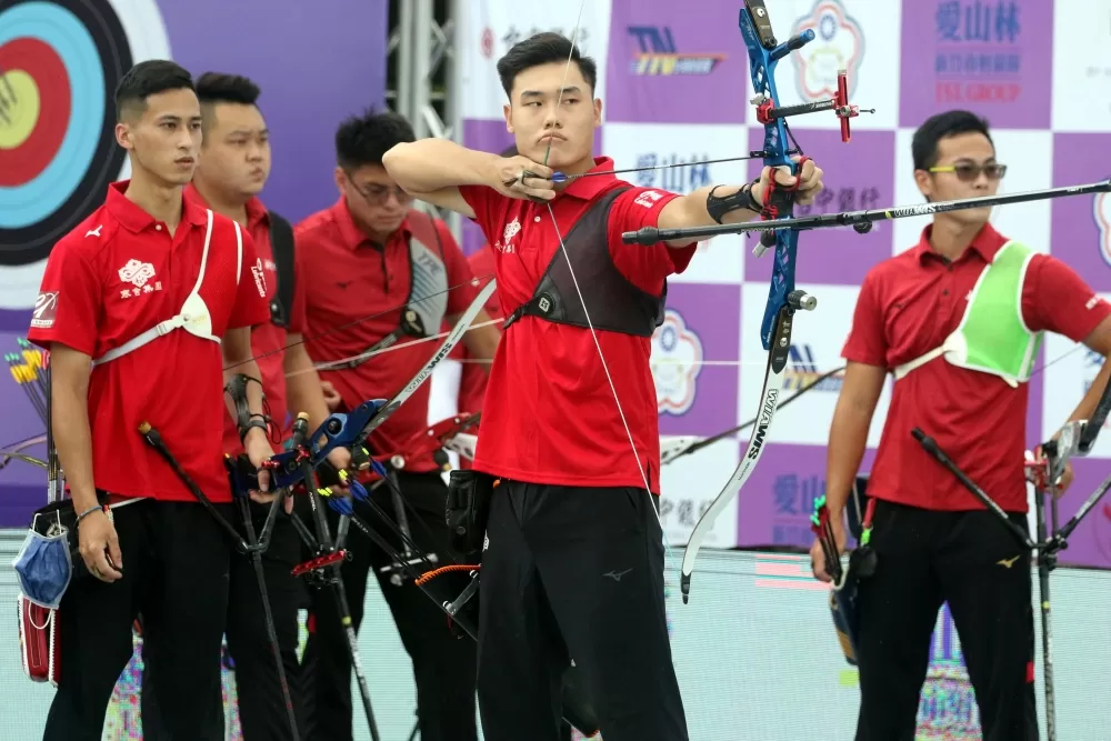 寒舍男團5:4勝新北凱撒。中華企業射箭聯盟/提供。