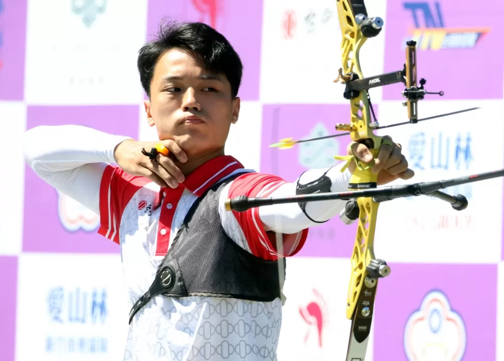 台中銀行楊恢哲。中華企業射箭聯盟／提供。