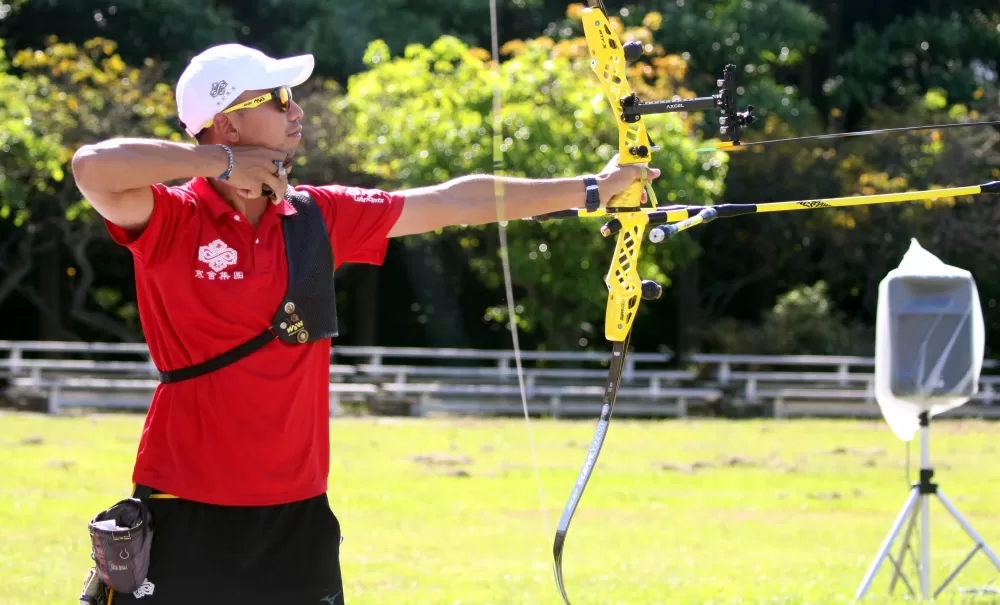 寒舍集團魏均珩勝率百分百。中華企業射箭聯盟/提供。
