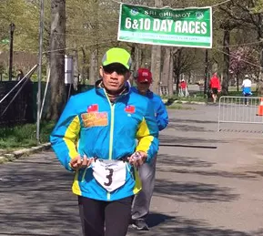 羅維銘曾參加紐約超馬10日賽。呂美佳/提供。