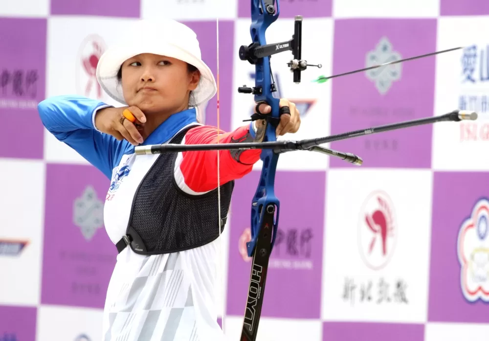 新竹市愛山林隊林詩嘉。中華企業射箭聯盟／提供。