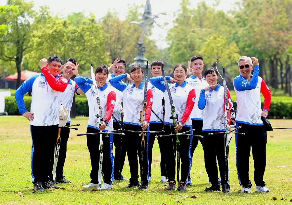 新竹市愛山林隊在季後挑戰賽一日兩勝。中華企業射箭聯盟／提供。