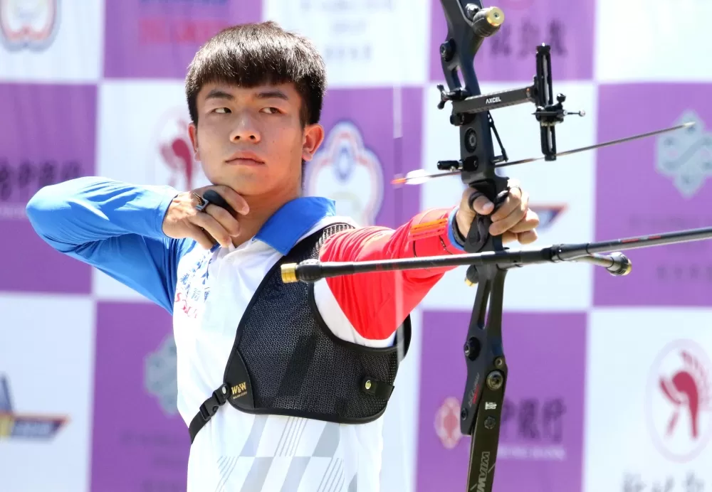 鄧宇成四輪比賽為新竹愛山林隊貢獻七場勝利。中華企業射箭聯盟/提供。