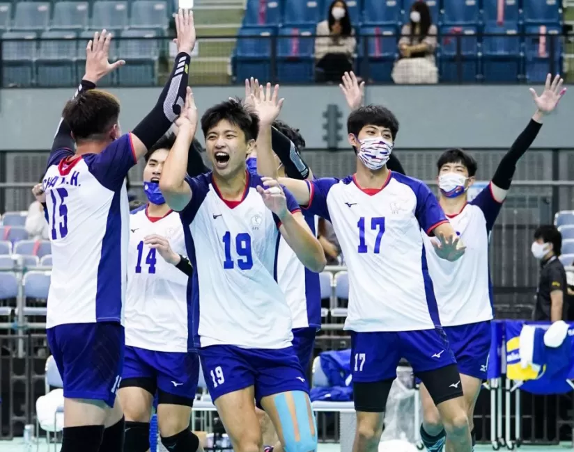 中華隊隔24 年再勇闖男排亞錦賽四強。亞排聯提供(下同)。