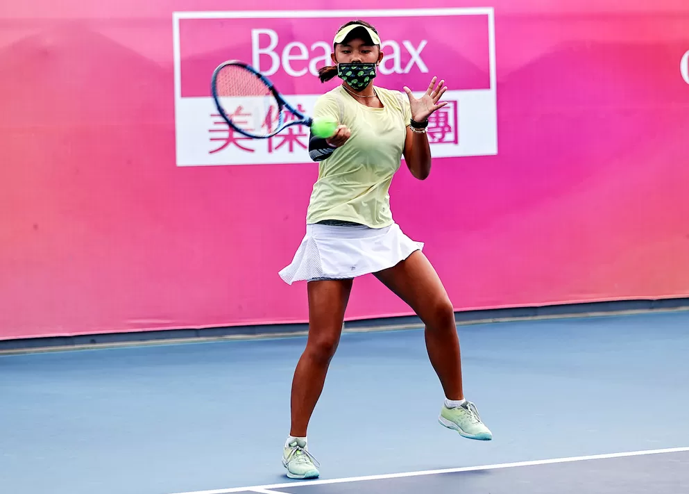 14歲女子組蔡宇甯勇奪雙料冠軍。圖/海碩整合行銷提供。(下同)