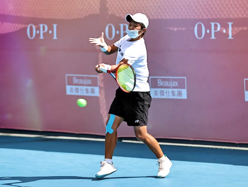 黃靖淳收穫生涯首座A級青少年單打冠軍。圖／海碩整合行銷提供。（下同）