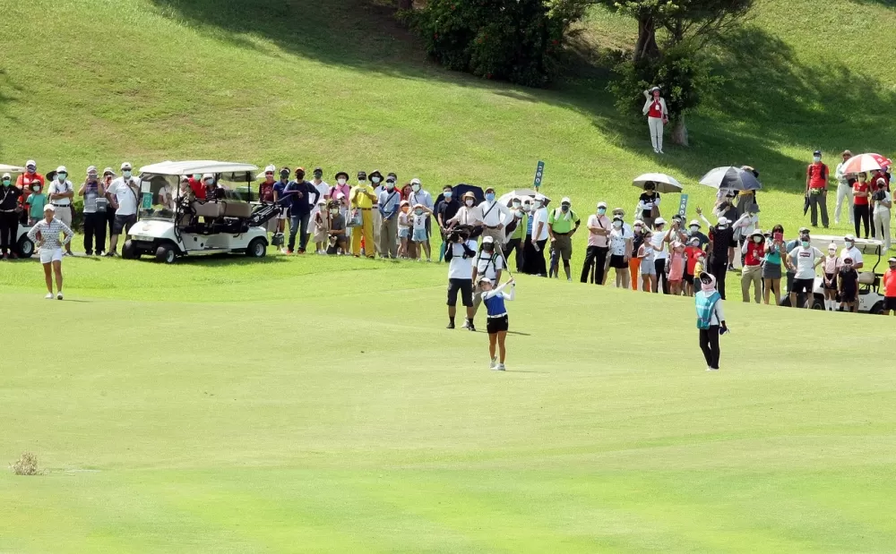 中信邀請賽最後一天決賽觀賽人潮。