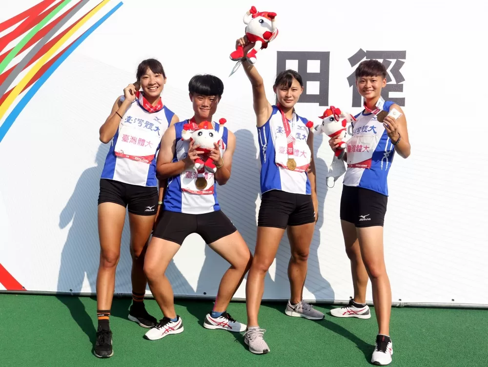 台體大在公開女也四連霸。林嘉欣／攝影。