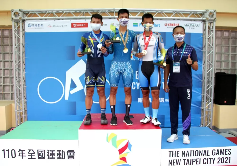 男子個人追逐賽頒獎。大會提供。