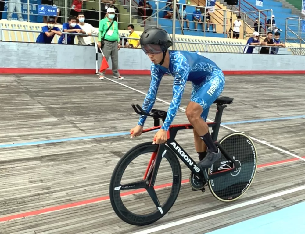 杜志濠在全運奪雙金。翁瑞宏／提供。