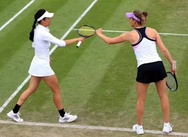 謝淑薇和比利時梅騰絲輕騎過頭關。取自/謝淑薇粉專。