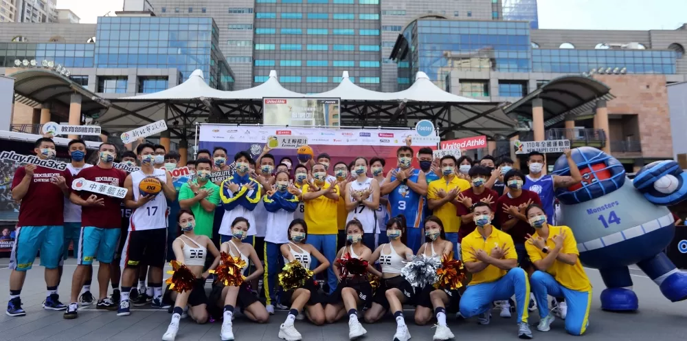 3X3.EXE球員受邀擔任全運會聖火副火。大會提供。下同。