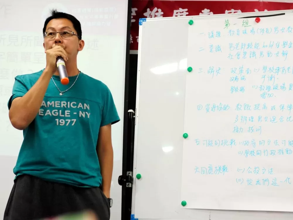 教學傑出獎得主之一吳俊鴻老師。