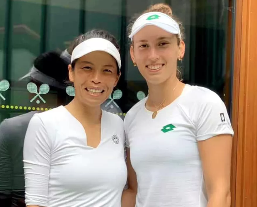 謝淑薇和比利時梅騰絲勇闖四強。圖/謝淑薇粉專。