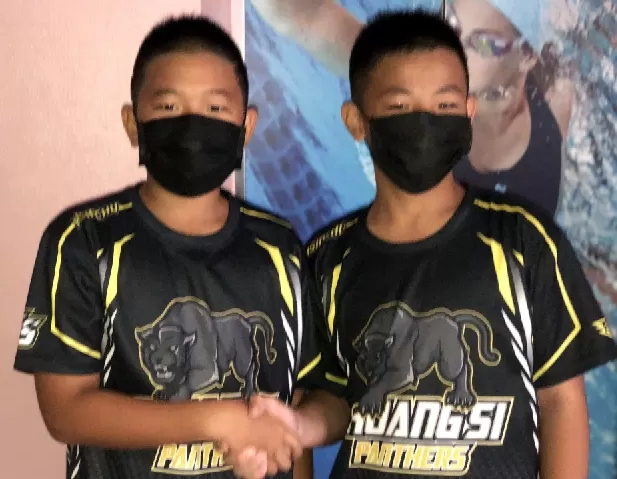 雙溪男籃小六「雙一哥」江承豪（左）、邱奕淳。