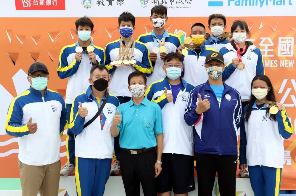 新北市拿下5金5銀1銅是最大贏家。林嘉欣/攝影。