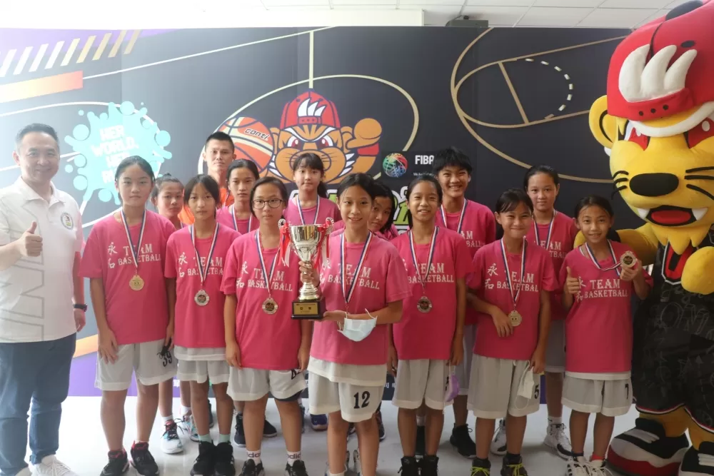 永和女籃第二。