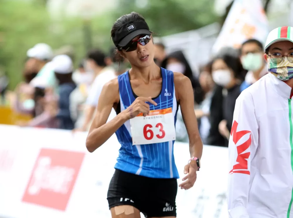 傅淑萍以6秒之差奪銀。林嘉欣／攝影。