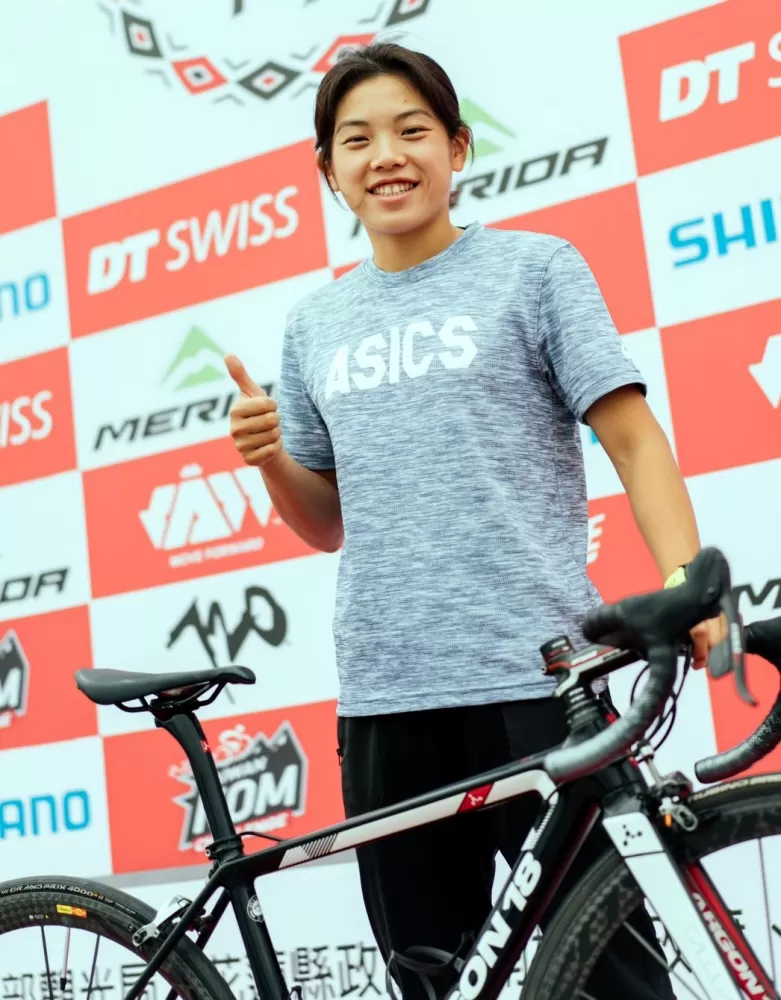 今年全運鐵人三項金牌張綺文。