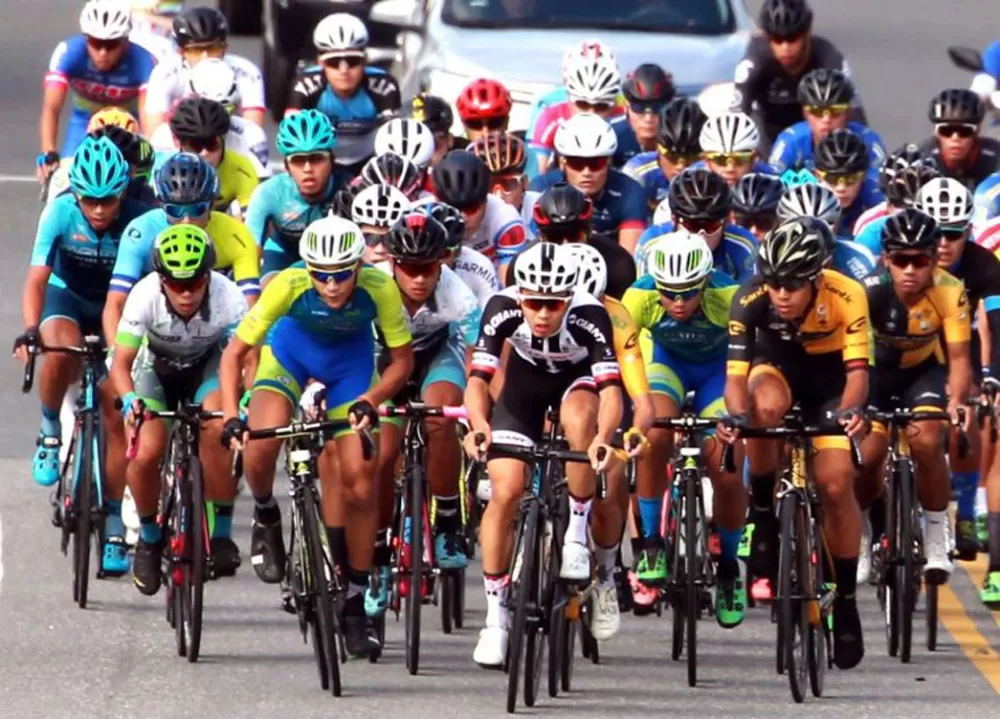 2018年杜志濠(前排中)在男子U23個人公路賽奪金，今年將戰菁英男子組。林嘉欣／攝影。