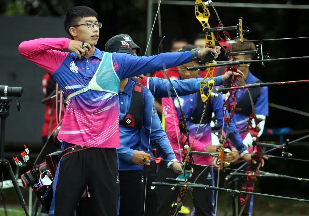 協會青年隊張譯中表現超精彩。中華企業射箭聯盟/提供。