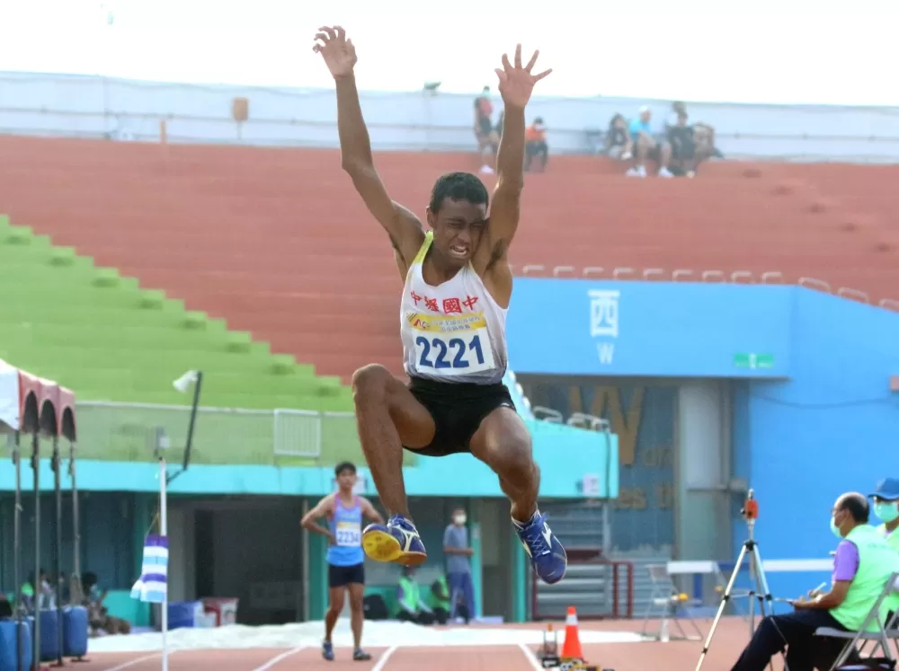 第三名的桃市中壢國中古帕辛是印度人。林嘉欣/攝影。