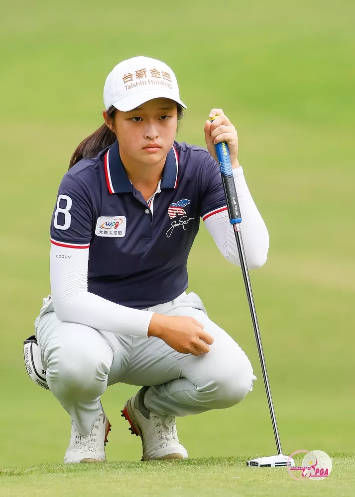 吳佳晏以兩回合總桿131桿(-13),擴大領先優勢。TLPGA提供_葉勇宏攝影。下同。