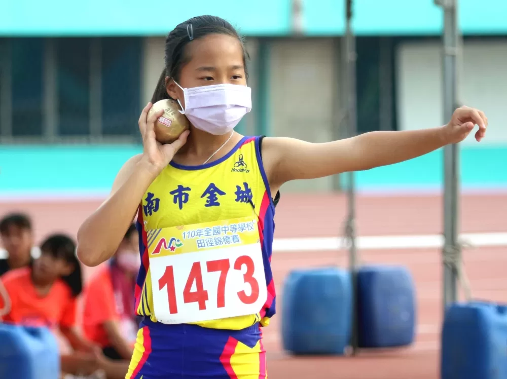 台南市金城國中林芮筠。林嘉欣/攝影。