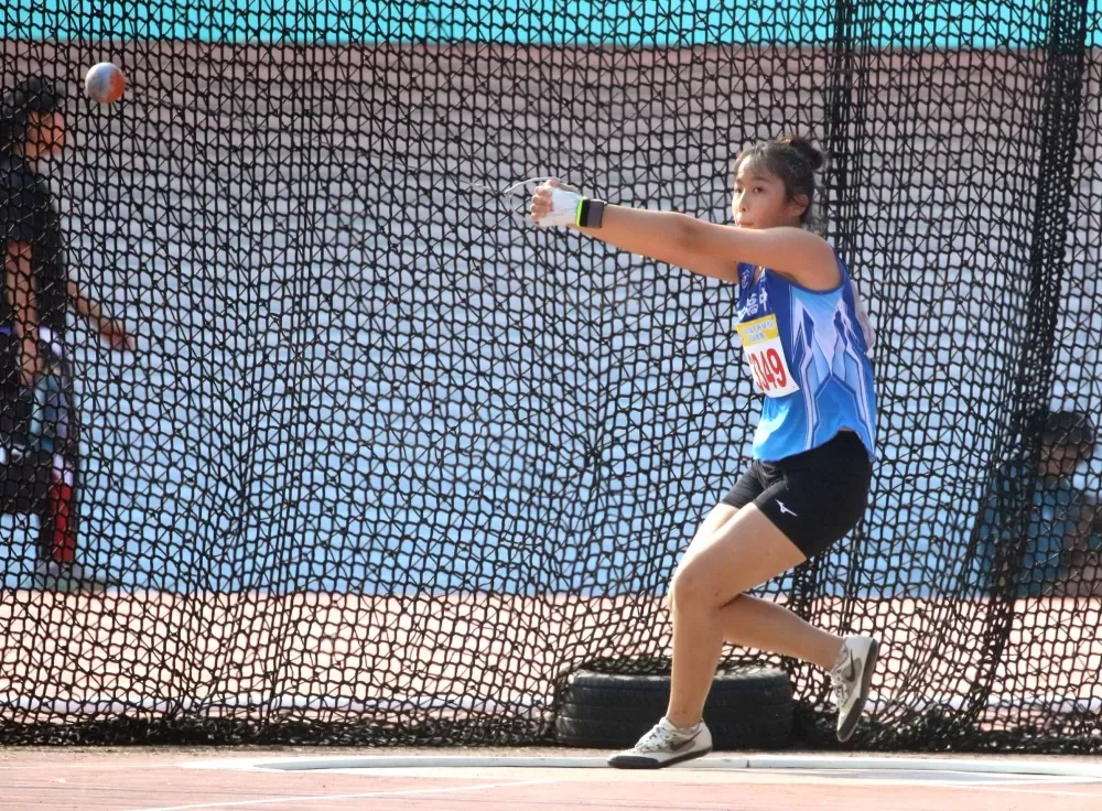 雲縣斗南高中劉沛瑩48.55第二。。林嘉欣/攝影。