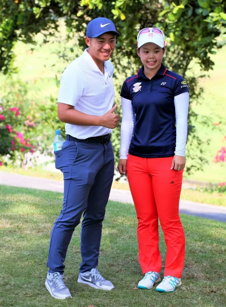 潘政琮(左)和許淮茜。許爸爸/提供。