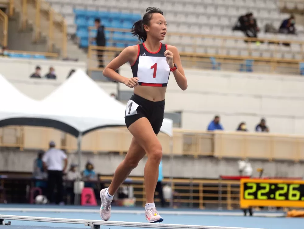 基隆女中黃郁媃。林嘉欣/攝影。