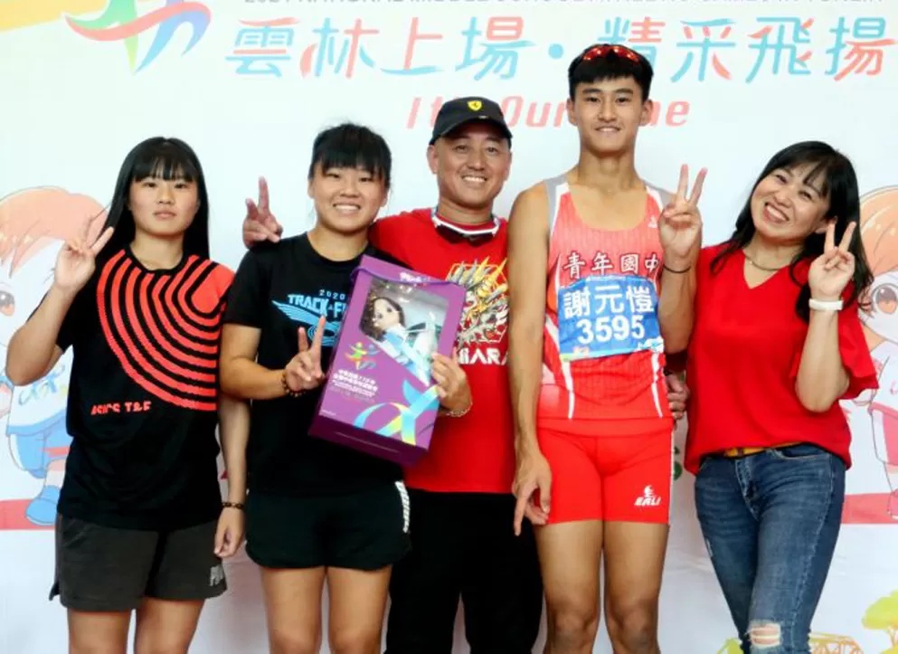 謝雨庭一家人都愛運動。林嘉欣/攝影。