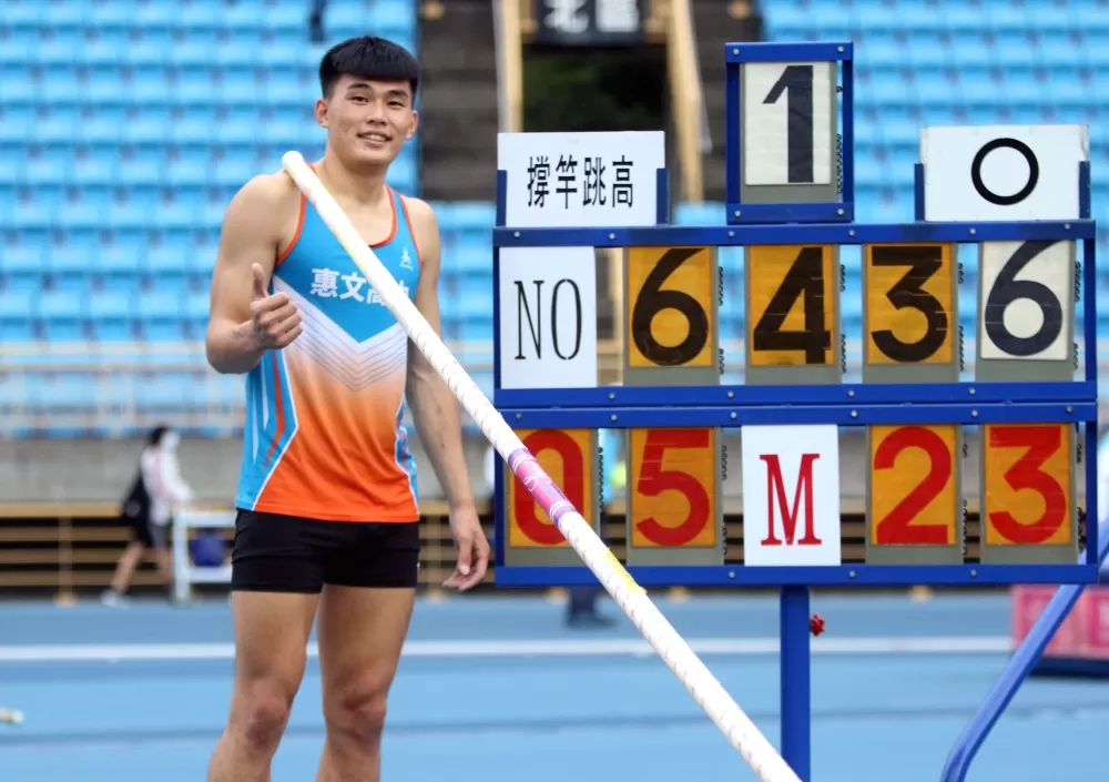 林琮憲打破高懸11年的U20全國紀錄。林嘉欣/攝影。