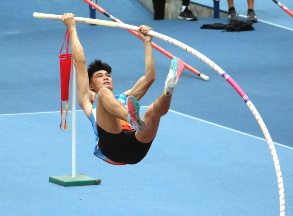 林琮憲打破高懸11年的U20全國紀錄。林嘉欣/攝影。