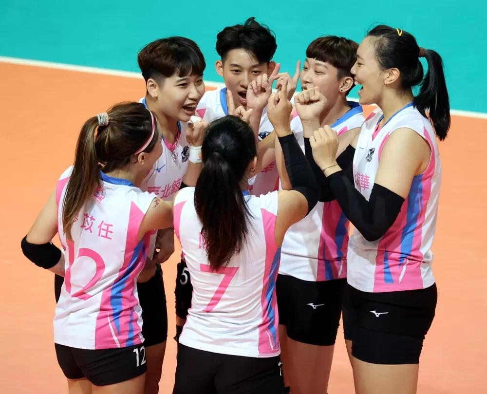 臺北鯨華主場再勝超嗨。排球協會提供,下同。