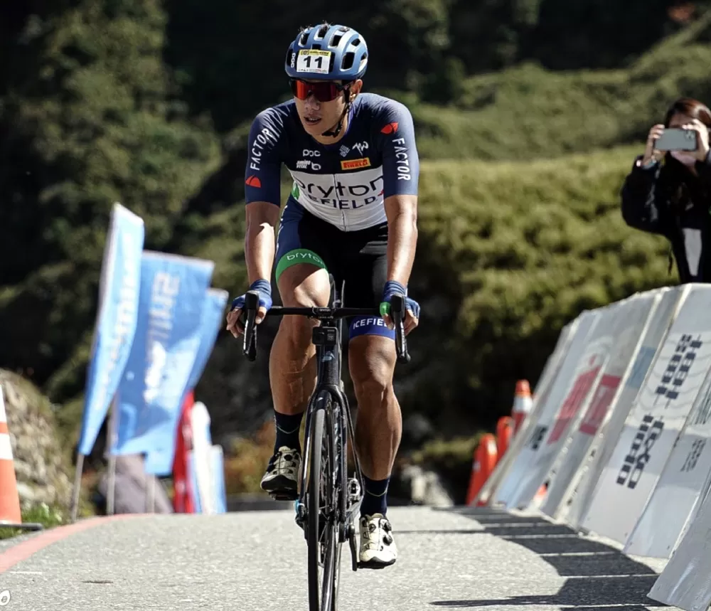 熊凱文KOM初體驗。林詣勳/攝影。