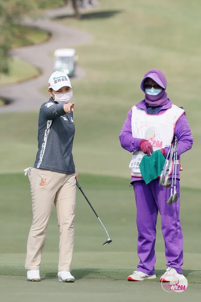 陳宇茹以兩回合總桿150桿(+6),暫時並列第三。