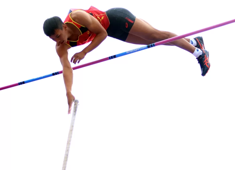 陸興高中黃正琦5.20也破大會。林嘉欣/攝影。