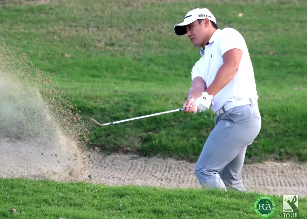 台豐公開賽第一回合葉昱辰66桿(-5)暫並列第一。鍾豐榮攝影。下同。