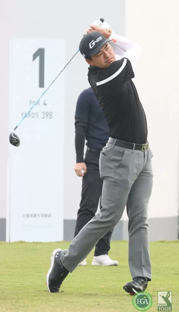 台豐公開賽第一回合許立朋66桿(-5)暫並列第一。
