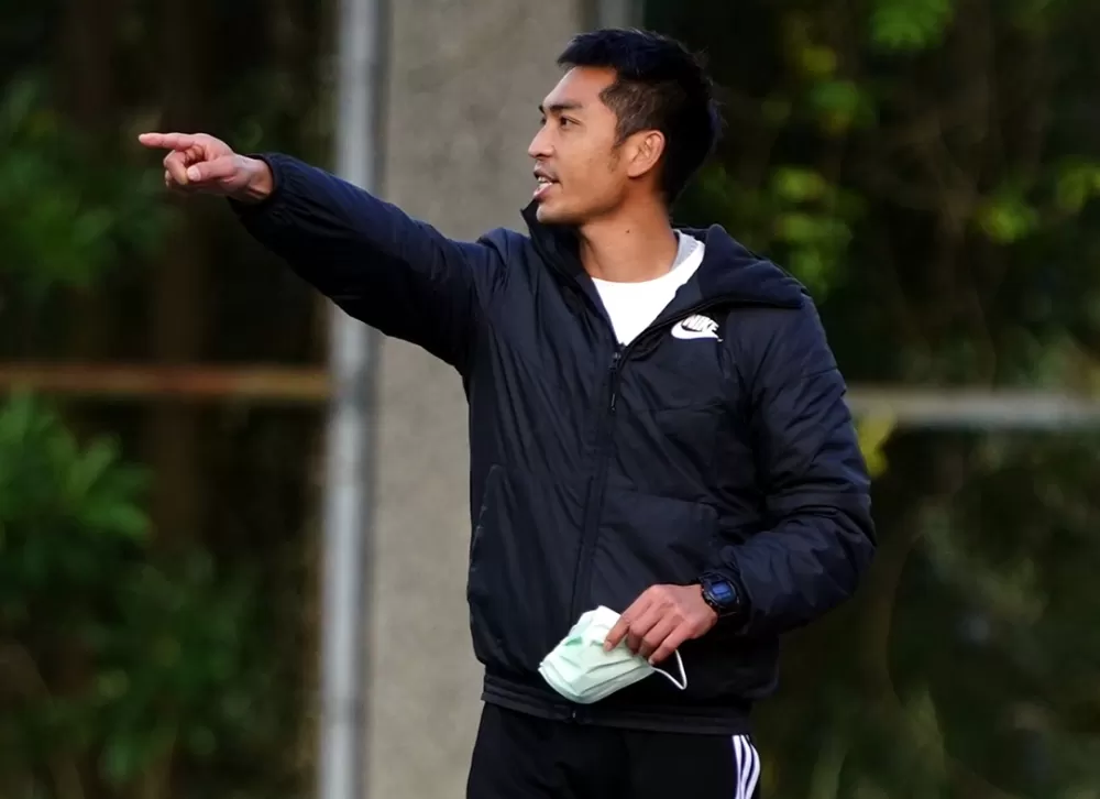 銘傳大學總教練曾台霖。