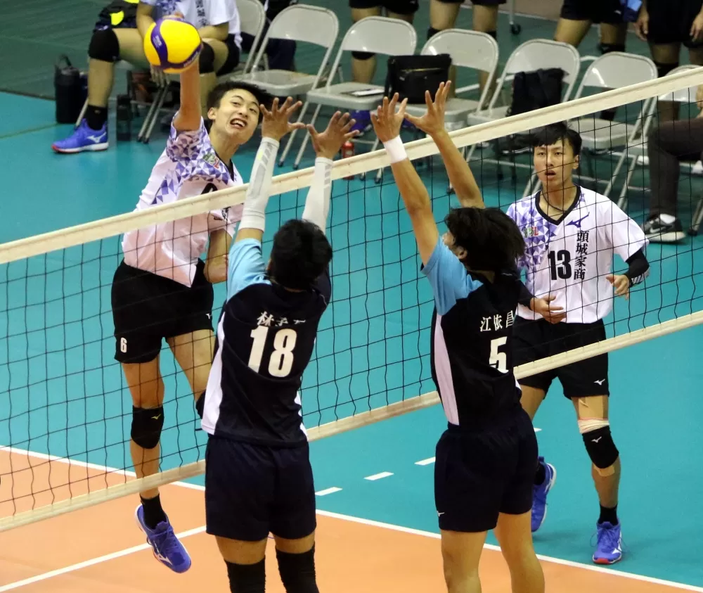 頭城家商高志中攻擊犀利。林嘉欣/攝影。