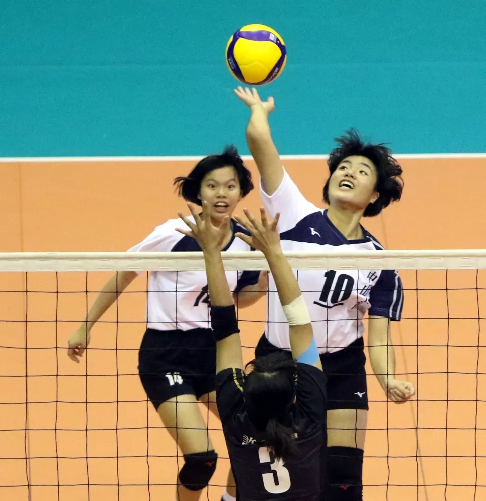 中山工商廖嘉安攻擊。林嘉欣/攝影 。