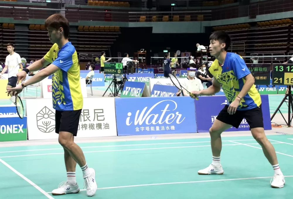 去年二排男雙奪冠的李哲輝/楊博軒將挑戰四度封王。資料照片。