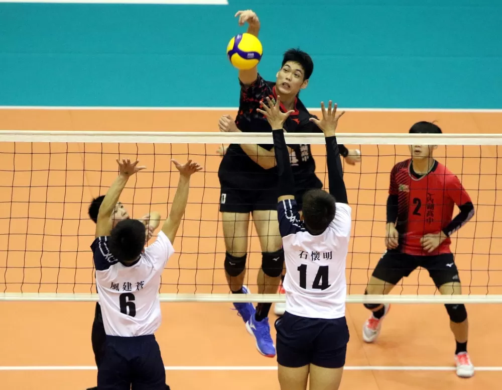 內湖高中楊承恩攻擊犀利。林嘉欣／攝影。