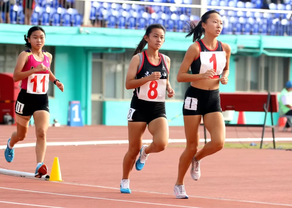 黃郁媃（前）。林嘉欣／攝影。