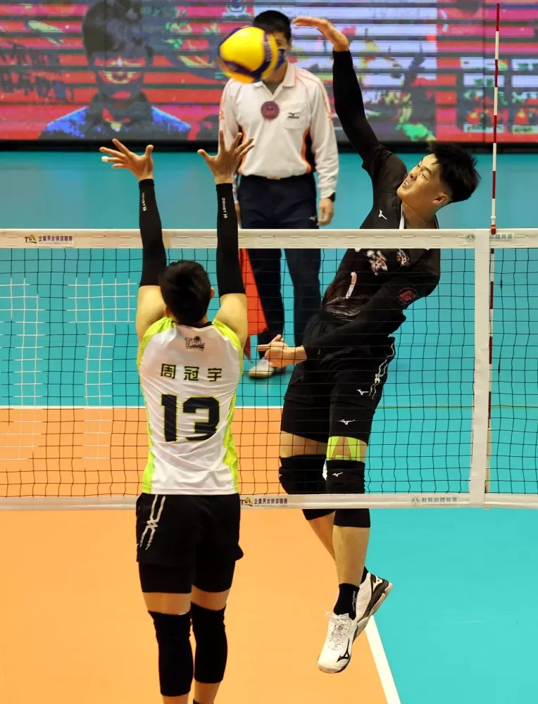 台電3:1勝conti。排球協會提供。下同。